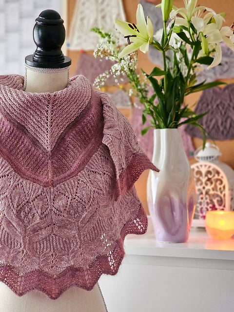 Soft Bloom Shawl Knitting Pattern