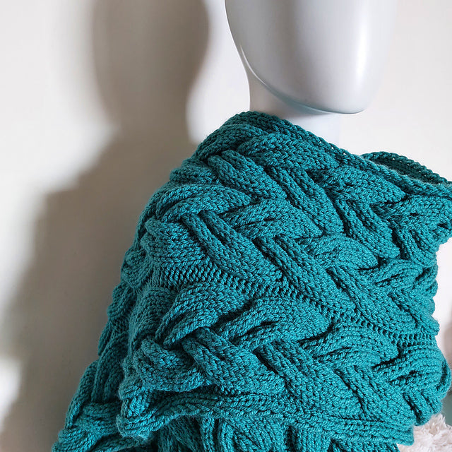 Easy Braided Scarf Knitting Pattern
