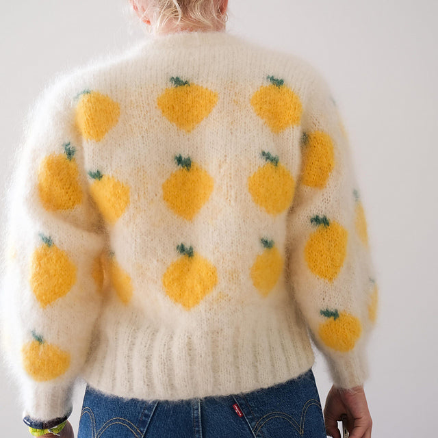 Strawberry Mohair Sweater Knitting Pattern