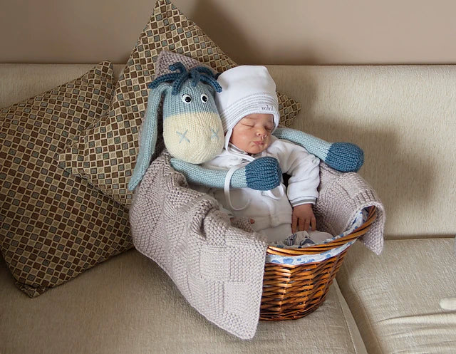 Donkey Baby Blanket Knitting Pattern