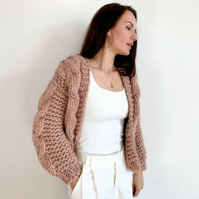 Chunky Cardigan Knitting Pattern