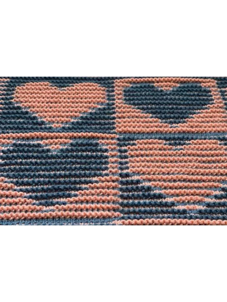 Baby Heart Blanket Knitting Pattern