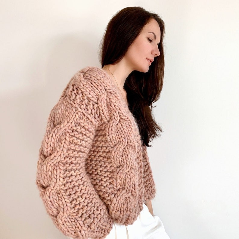 Chunky Cardigan Knitting Pattern