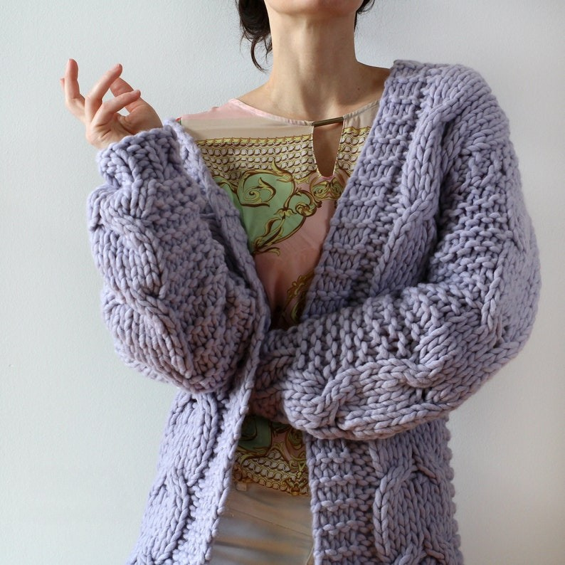 Chunky Cardigan Knitting Pattern