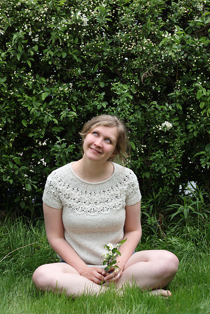 Blooming Summer Tee Knitting Pattern
