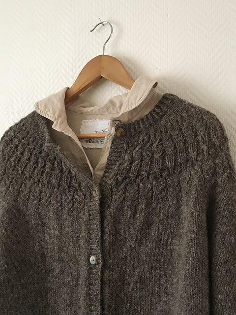 Midnight Yoke Cardigan Knitting Pattern