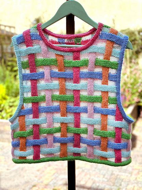 Sugar Woven Vest Knitting Pattern