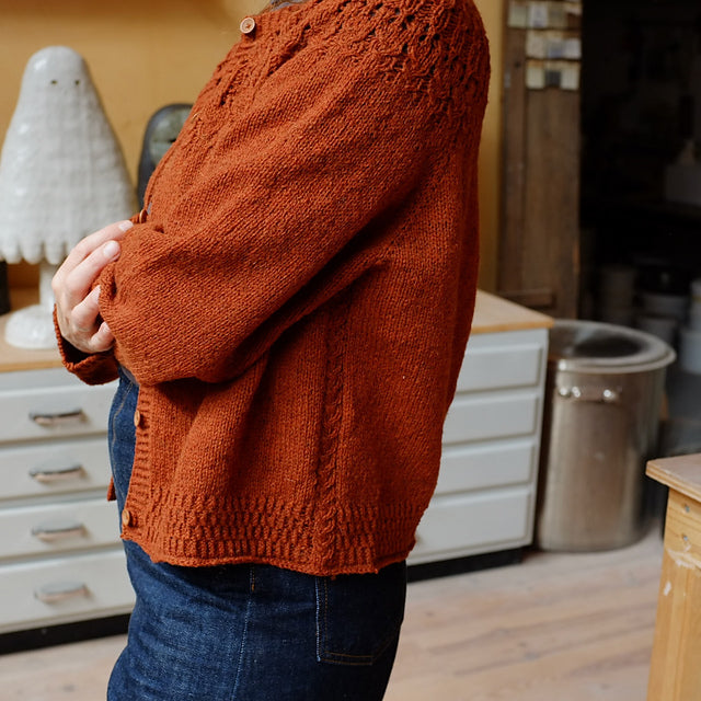 Midnight Yoke Cardigan Knitting Pattern