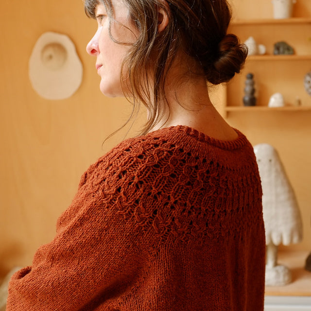 Midnight Yoke Cardigan Knitting Pattern