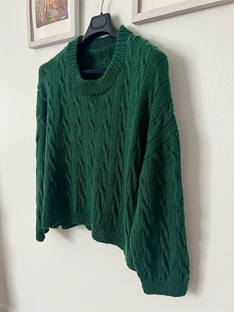 Unisex Cable Sweater Knitting Pattern