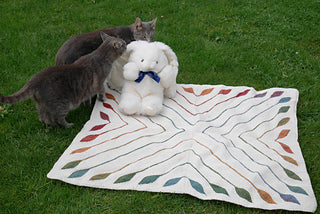 Leafy Blanket Knitting Pattern