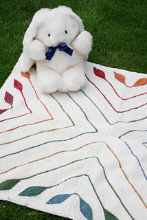 Leafy Blanket Knitting Pattern