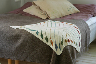 Leafy Blanket Knitting Pattern