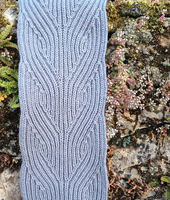 Hegg Braid Scarf Knitting Pattern