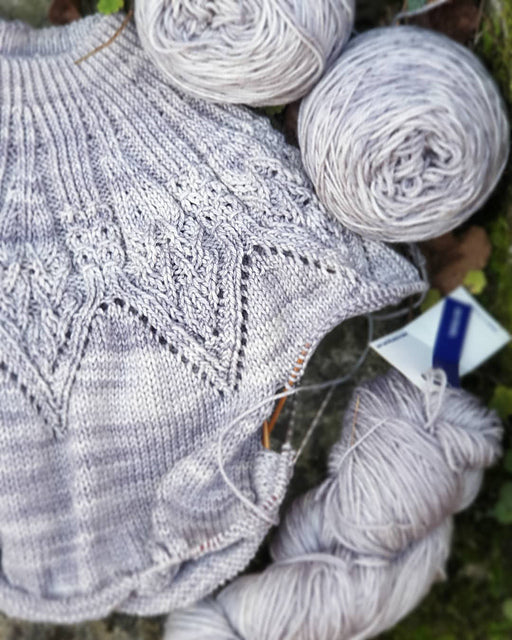 Lace Yoke Sweater Knitting Pattern