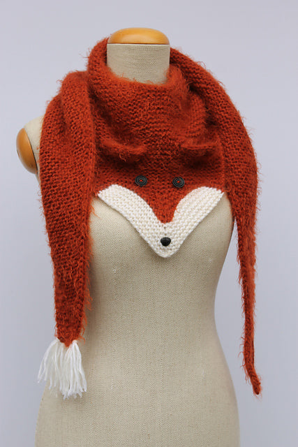 Fox Scarf Knitting Pattern
