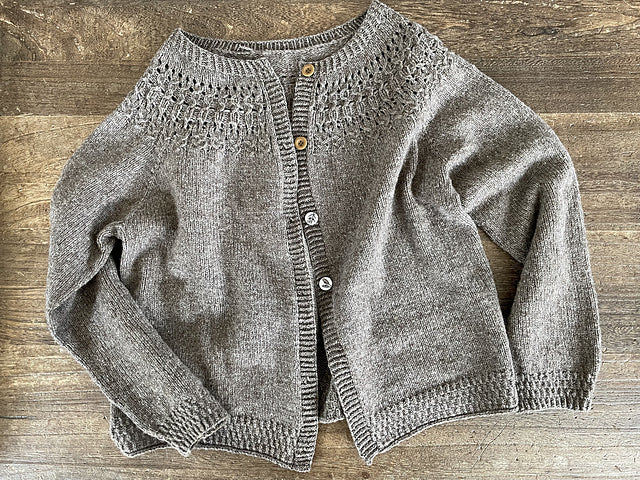Midnight Yoke Cardigan Knitting Pattern