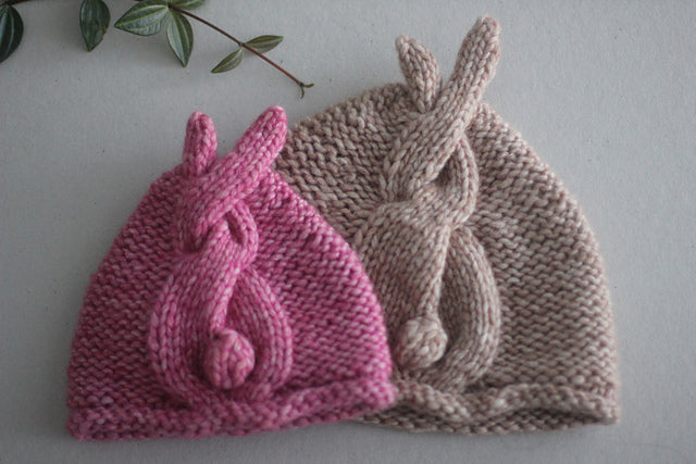 Beanie Bunny Tail Knitting Pattern