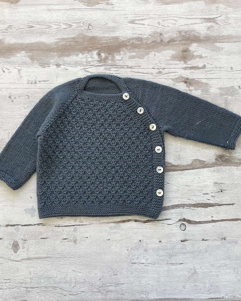 Top-Down Baby Sweater Knitting Pattern