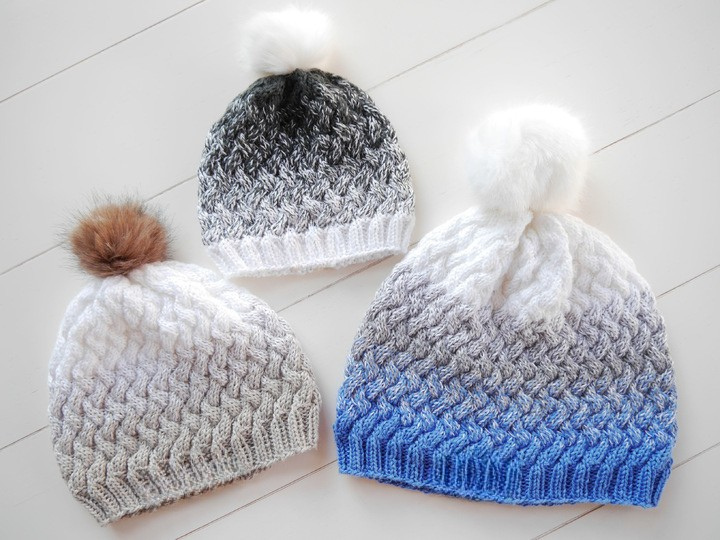 Braided Hat Knitting Pattern