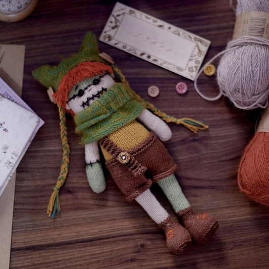 Halloween Doll Owen Knitting Pattern