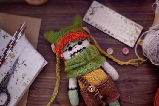 Halloween Doll Owen Knitting Pattern
