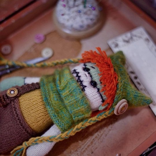 Halloween Doll Owen Knitting Pattern