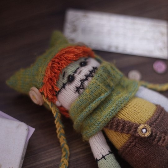 Halloween Doll Owen Knitting Pattern