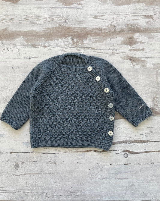 Top-Down Baby Sweater Knitting Pattern