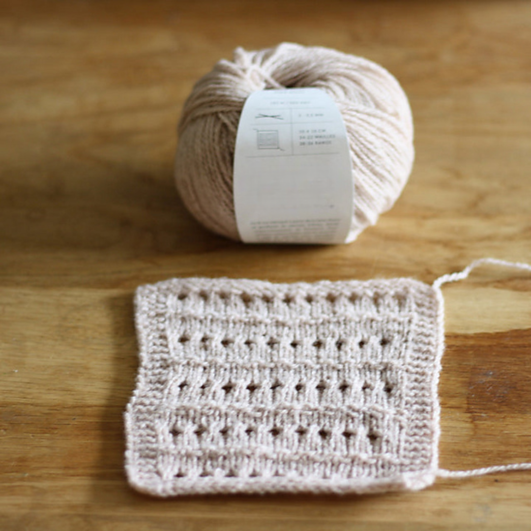 Textured V-Neck Vest Knitting Pattern