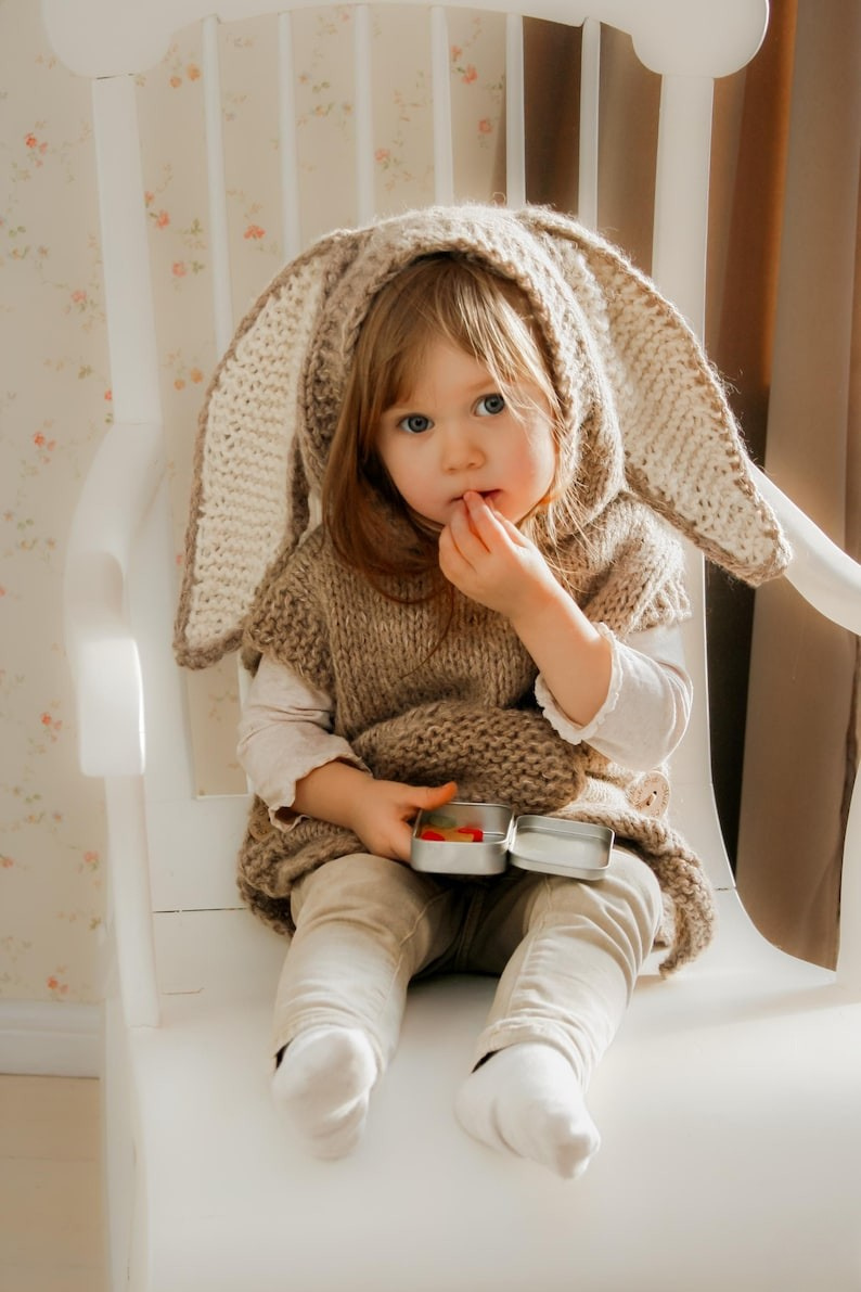 Hooded Poncho Knitting Pattern