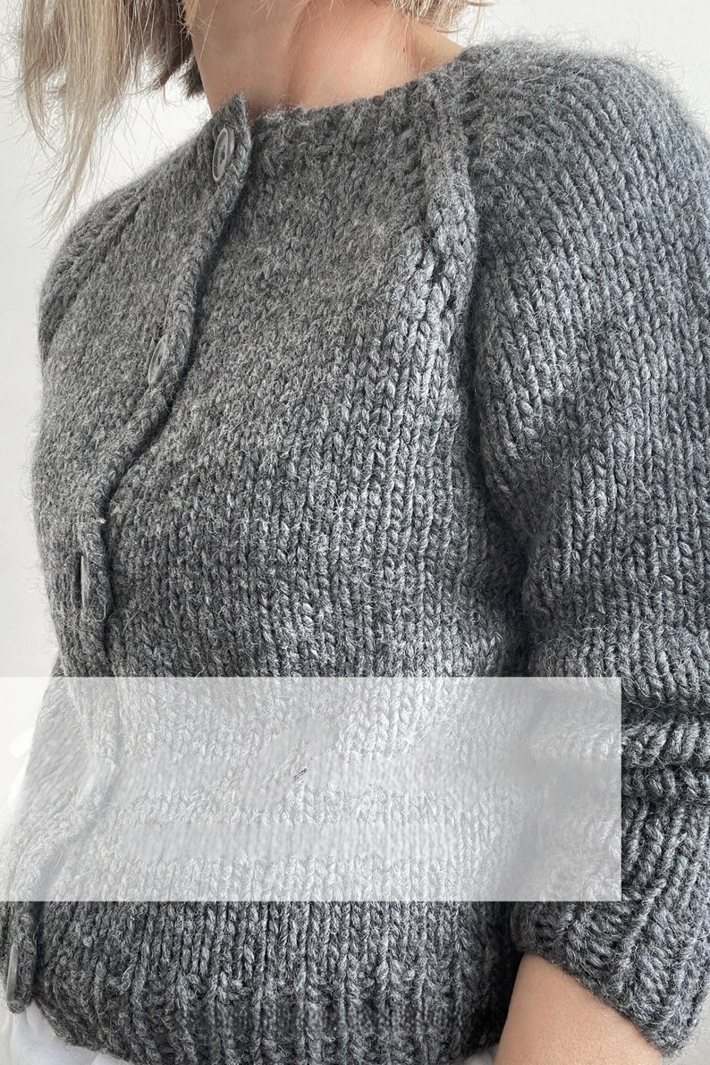 Basic Cardigan Knitting Pattern