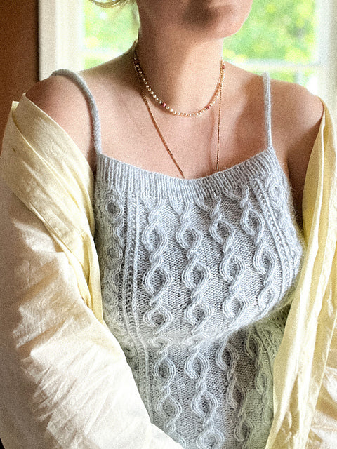 Cable Tank Top Knitting Pattern