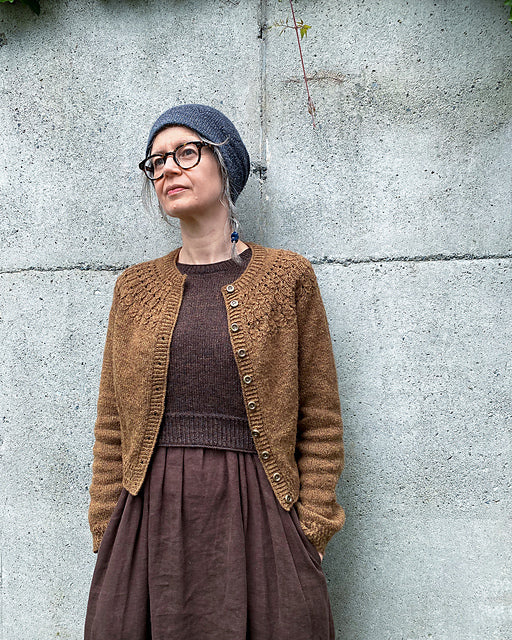 Midnight Yoke Cardigan Knitting Pattern