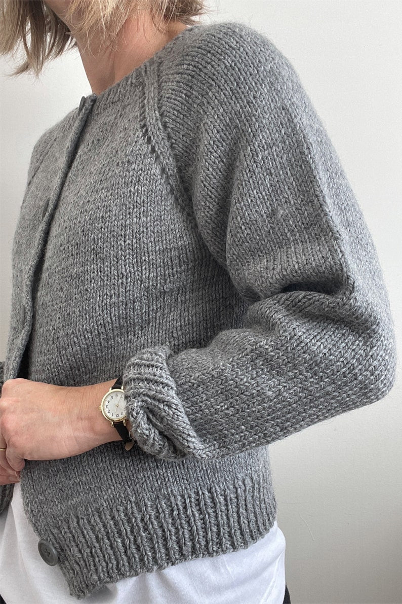 Basic Cardigan Knitting Pattern