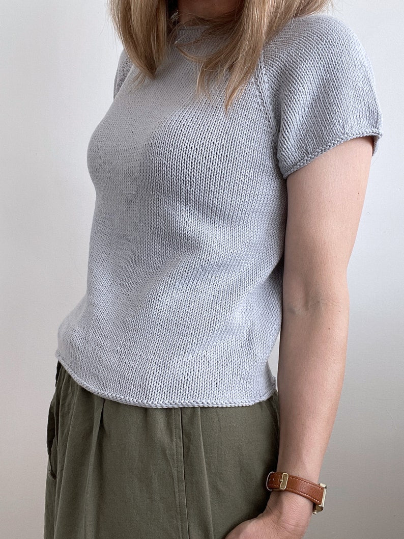 Easy Sweater Top Knitting Pattern