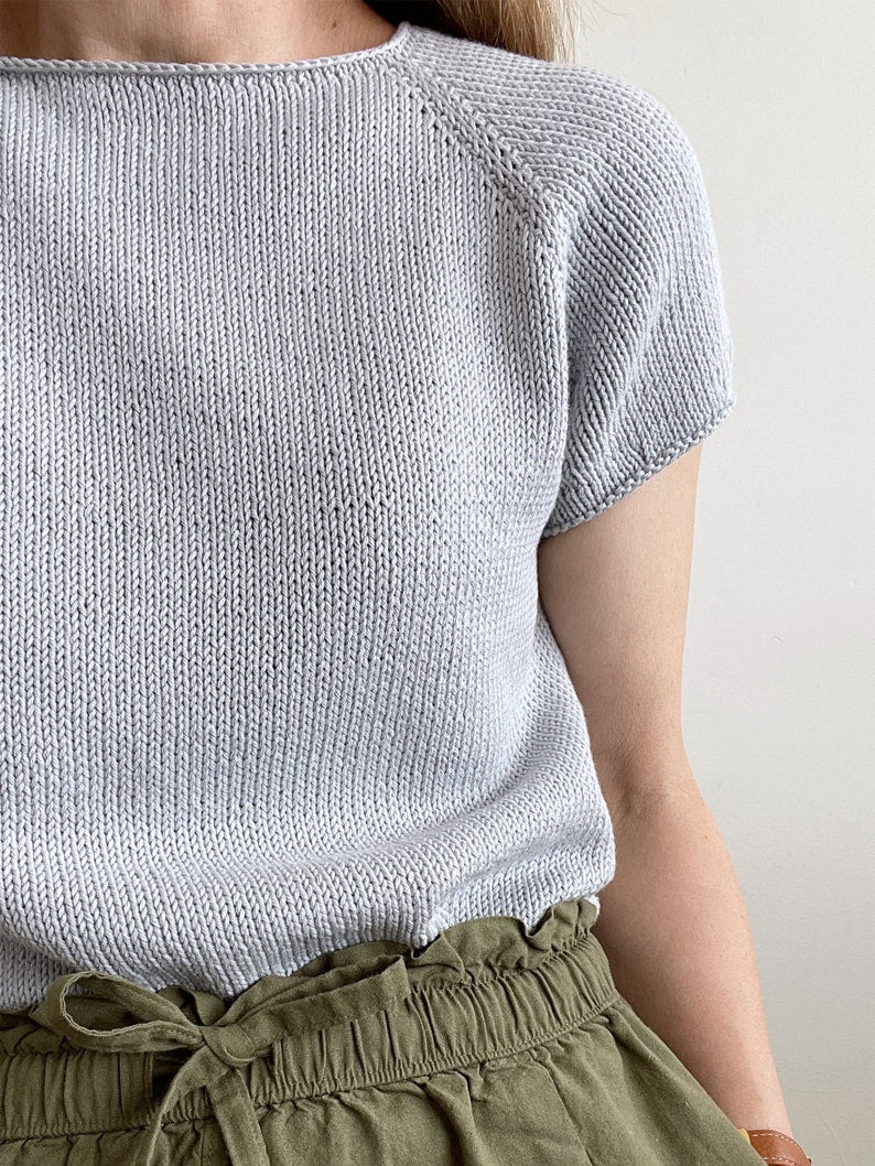 Easy Sweater Top Knitting Pattern