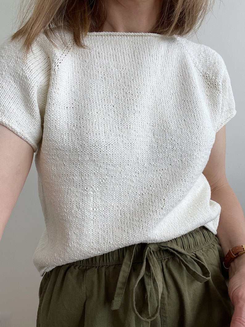Easy Sweater Top Knitting Pattern
