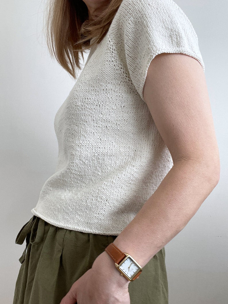 Easy Sweater Top Knitting Pattern