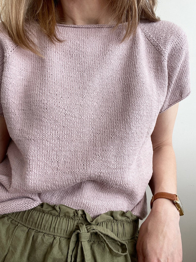 Easy Sweater Top Knitting Pattern