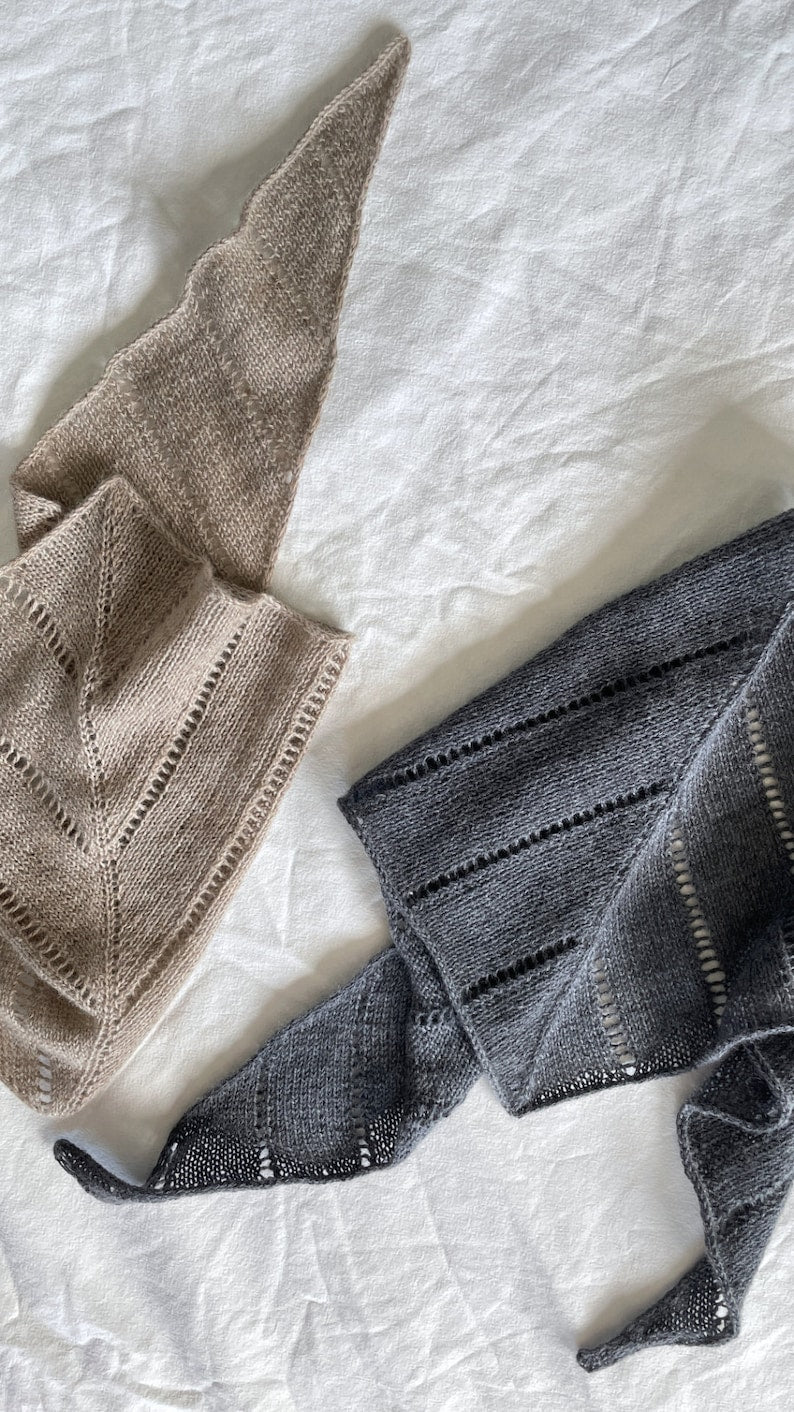 Simple Mini Shawl Knitting Pattern