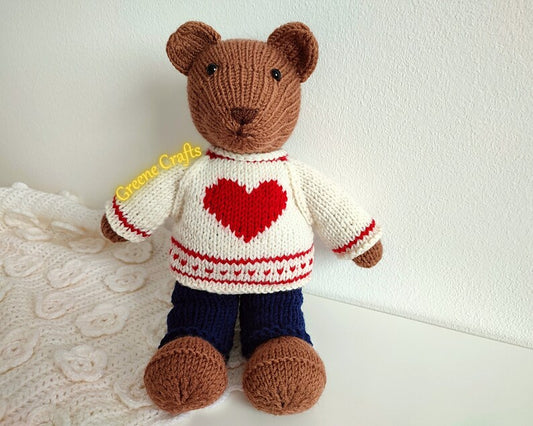 Little Teddy Bear Knitting Pattern