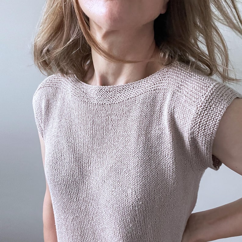Simple Summer Top Knitting Pattern