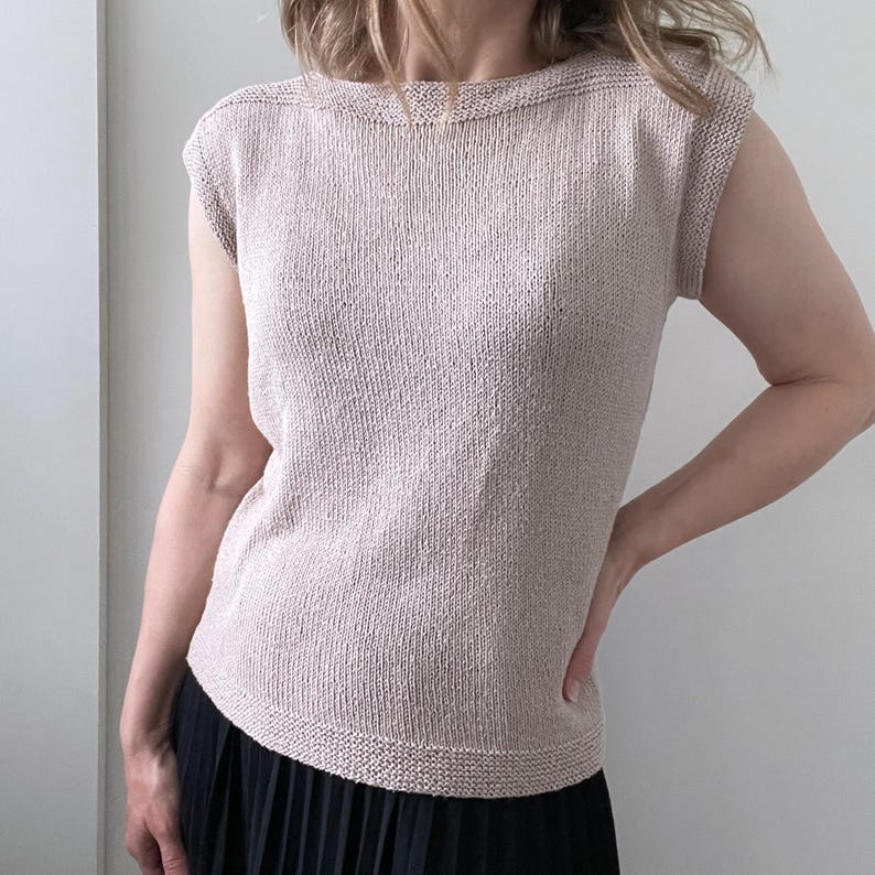 Bottom Up Tee Knitting Pattern