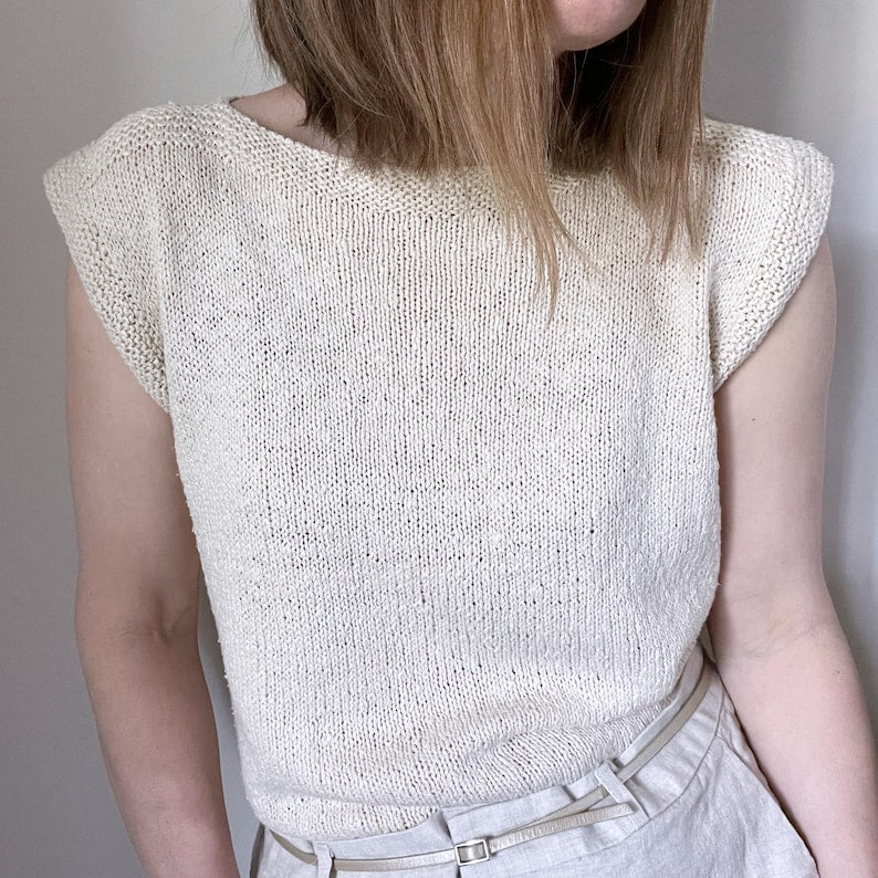 Simple Summer Top Knitting Pattern