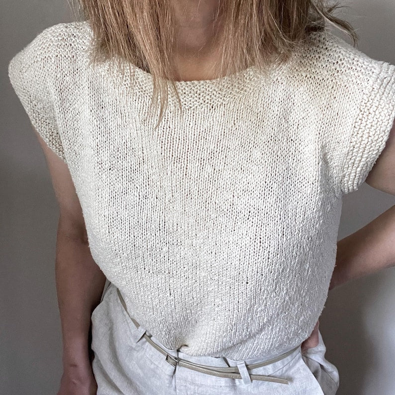 Simple Summer Top Knitting Pattern