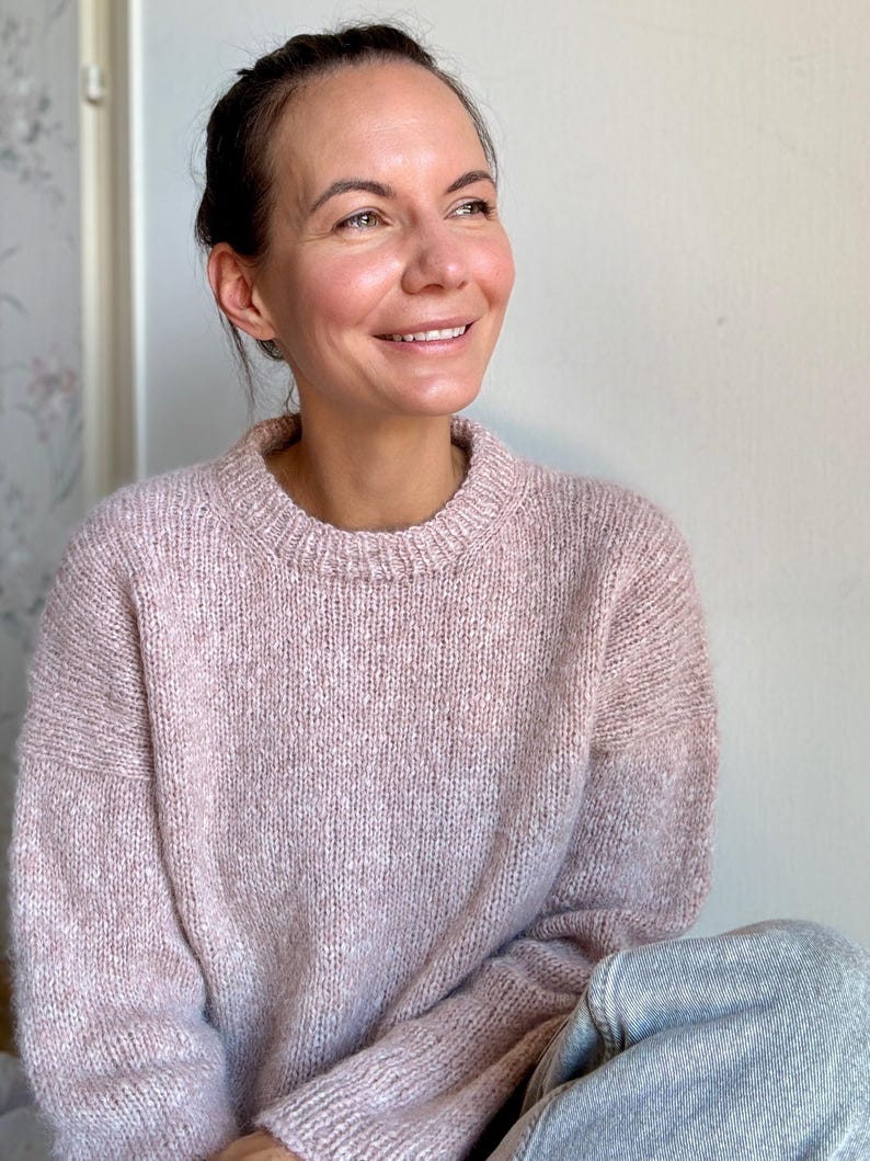 Drop in Dream Sweater Knitting Pattern