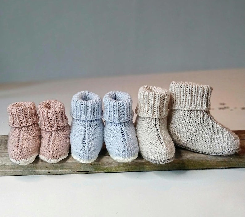 Baby Booties Knitting Pattern