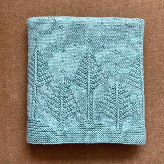 Forest Baby Blanket Knitting Pattern