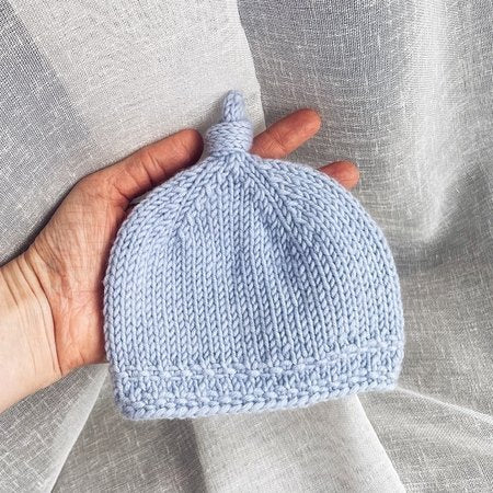 Baby Beanie Knitting Pattern